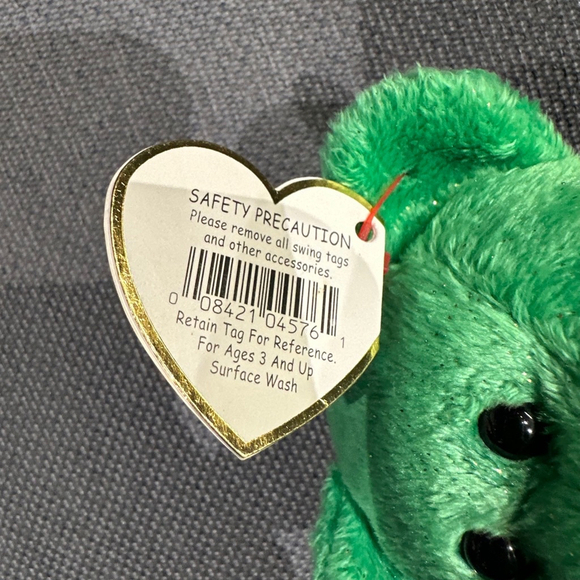 Ty Beanie Babies Dublin Bear Green Collectible NWT NEW 2002 vintage clover - Picture 8 of 16
